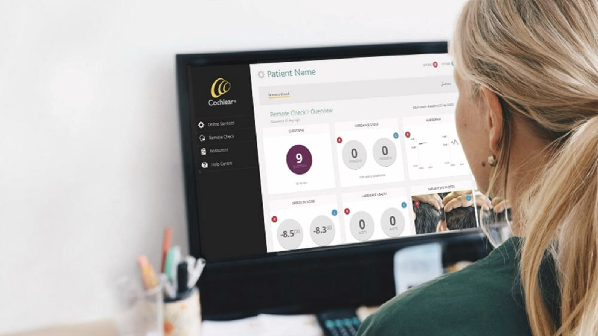 Remote check for clinicians process image